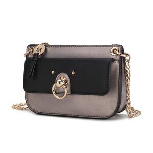 3445 Crossbody Bag , Vegan Leather Shoulder Bag Chain Strap Handbag Purse